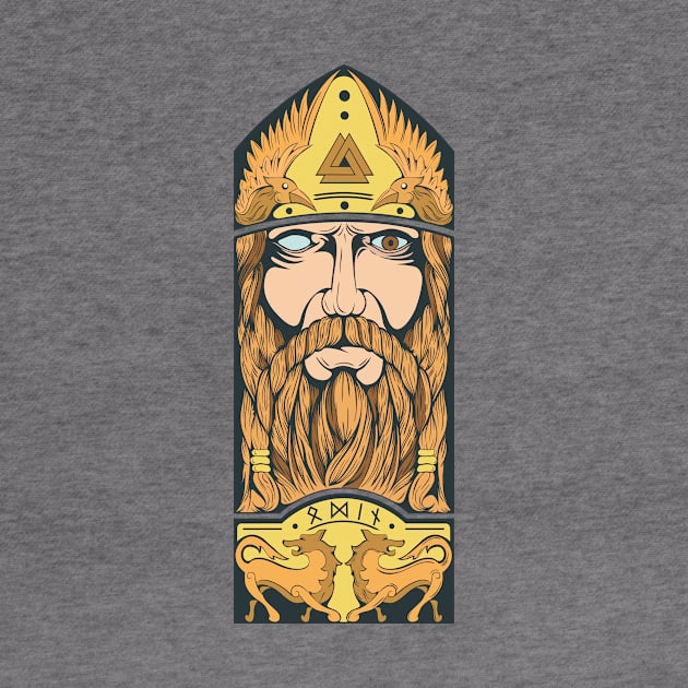 Odin and wolves by TOTEM clothing